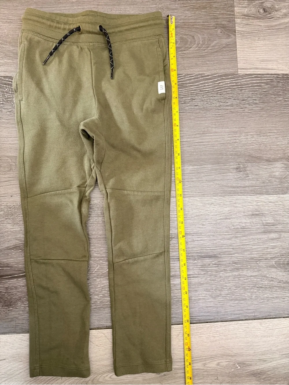 GAP Olive Kids Fleece Joggers with Drawstring